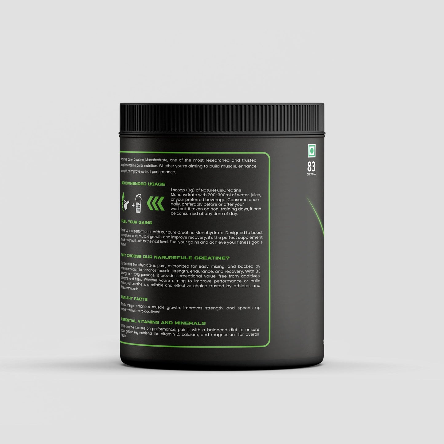 Naturefuel Creatine - 100% Pure Creatine Monohydrate