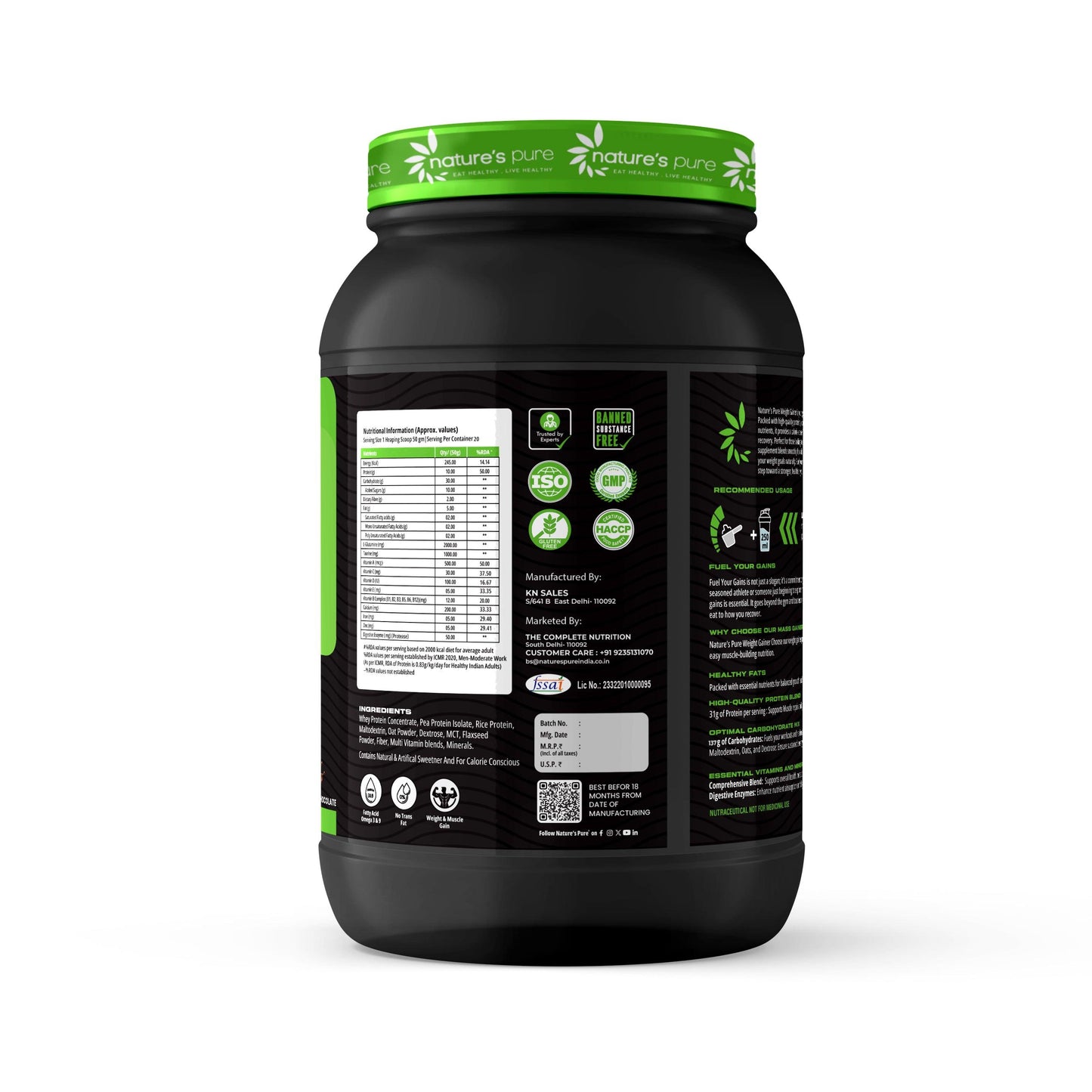 Nature's Pure Xtra Gain – Natural and effective gainer formula