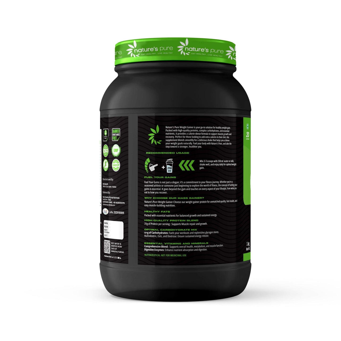 Nature's Pure Xtra Gain – Natural and effective gainer formula
