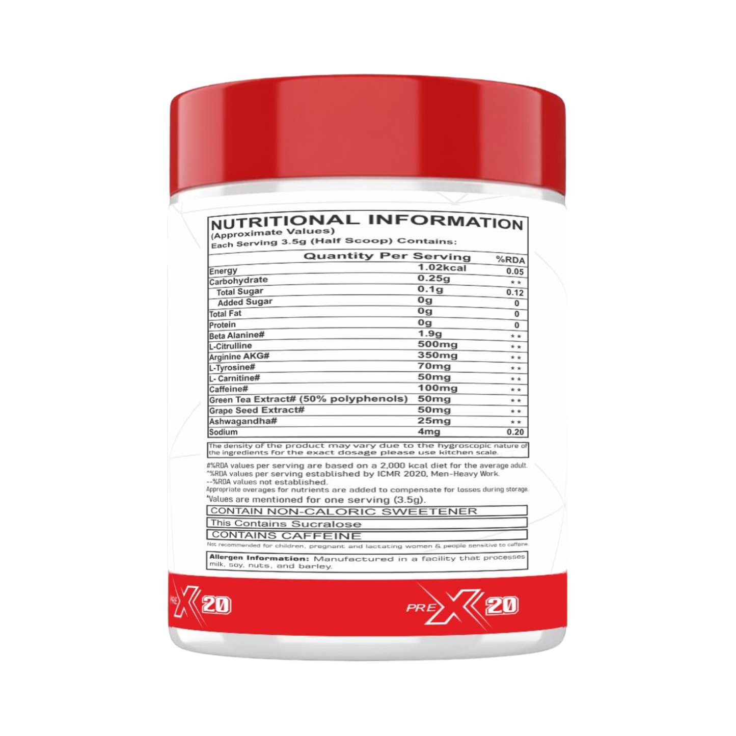 Nature's Pure PreX 20 - Pre Workout