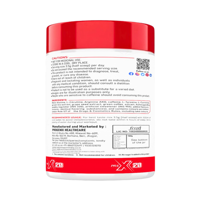 Nature's Pure PreX 20 - Pre Workout